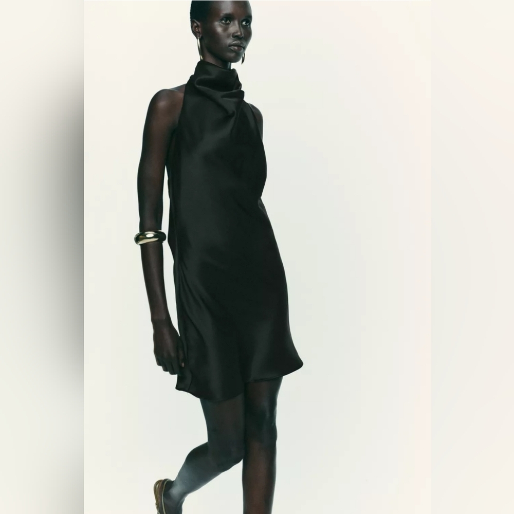 Zara Black Sleeveless Dress
